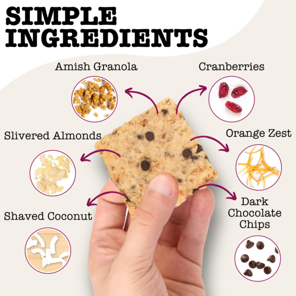 Jimmy's Vegan Cookies, The Dark Berry Vegan, Cranberry Orange Dark Chocolate Chip, Zero (0g) Sugar, Gluten Free, KETO Friendly, Soft Baked, 2 Ounce Vegan Cookie (Pack of 10) - Image 5